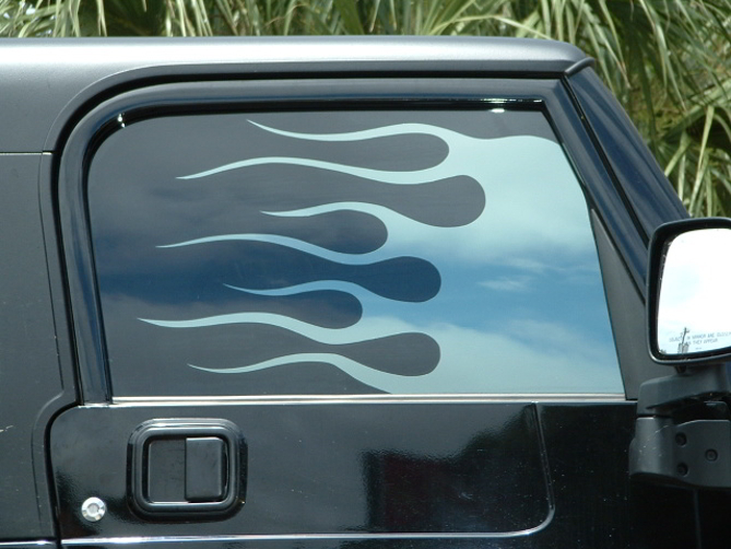 Image for Jeep Wrangler Chrome Flames